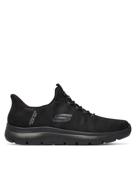 Skechers Sneakersy Summits - Korlo 232940 Czarny. Czarne buty sportowe casual Skechers, bez wzorów, ze skóry, bez zapięcia. Za 379.99 zł.