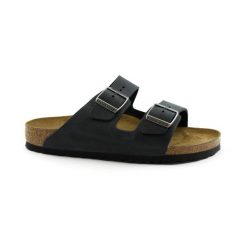 Klapki męskie Birkenstock 552113. Czarne klapki Birkenstock, z materiału. Za 751.00 zł.