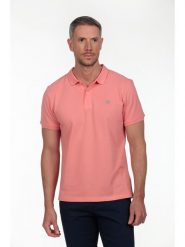 The Time of Bocha Koszulka polo w kolorze łososiowym rozmiar: XXL. Pomarańczowe koszulki polo The Time of Bocha, xxl, bez wzorów, z bawełny, bez kołnierzyka, bez ramiączek. Za 86.99 zł.