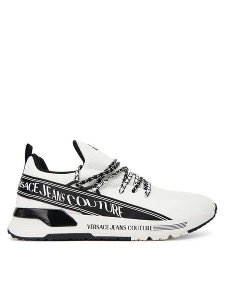 Versace Jeans Couture Sneakersy 79YA3SA3 Biały. Białe buty sportowe casual Versace Jeans Couture, bez wzorów, z jeansu, bez zapięcia. Za 377.99 zł.