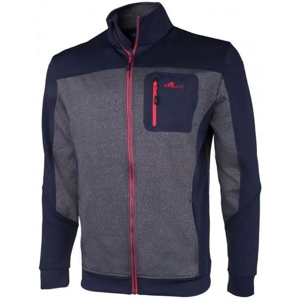 Bluza męska Erco Bork Niebiesko-szara Mel Blue. Niebieskie bluzy bez kaptura MERCO, m, bez wzorów, bez kaptura. Za 88.17 zł.