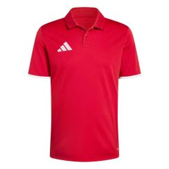 Koszulka męska adidas Entrada Polo. Białe koszulki polo Adidas, m, bez wzorów, bez kołnierzyka, bez ramiączek. Za 78.99 zł.