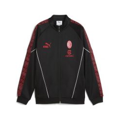 Młodzieżowa kurtka AC Milan KING Anthem PUMA Black For All Time Red. Czarna kurtki do biegania Puma, m, bez wzorów, bez kaptura, do biegania. Za 349.00 zł.