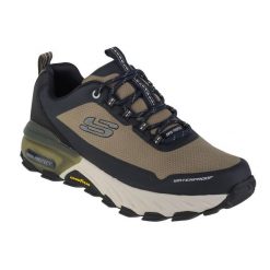 Buty sportowe Sneakersy męskie Skechers Max Protect-Fast Track. Zielone buty sportowe casual Skechers, bez wzorów, z gumy, bez zapięcia. W wyprzedaży za 482.85 zł.