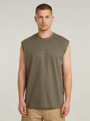 G-Star Koszulka w kolorze khaki rozmiar: XXL. Brązowe bezrękawniki G-Star, xxl, bez wzorów, z bawełny, bez kołnierzyka, bez ramiączek. Za 96.83 zł.
