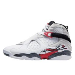Air Jordan 8 Retro White True Red (2025). Białe buty do koszykówki Jordan, bez zapięcia, do koszykówki. Za 1,243.94 zł.