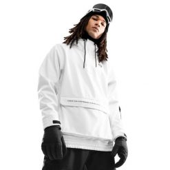 Męska kurtka snowboardowa Sporty zimowe Siroko W3 Antarctica. Białe kurtki SIROKO, na zimę, l, bez wzorów, z softshellu, bez kaptura. W wyprzedaży za 298.00 zł.