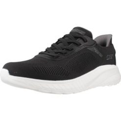 Buty SKECHERS BOB SQUAD CHAOS SOLID STEP Czarny. Czarne buty trekkingowe Skechers, bez wzorów, z materiału, bez zapięcia, trekkingowe, skechers sport. Za 364.99 zł.