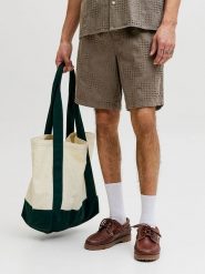 Jack & Jones Szorty "Jaiden" w kolorze szarobrązowym rozmiar: L. Brązowe szorty Jack & Jones, l, bez wzorów, z bawełny. Za 65.85 zł.