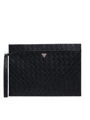 Guess Saszetka Torino PMTOWO P6332 Czarny. Czarne saszetki i nerki Guess, z aplikacjami, ze skóry. Za 214.99 zł.