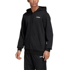 Essentials Plain Fullzip Hoodie Bluza 383. Czarne bluzy z kapturem Adidas, s, bez wzorów, z bawełny, z kapturem. Za 229.00 zł.