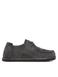Birkenstock Półbuty Utti Lace Low 1032685 Szary ciemny. Szare eleganckie półbuty Birkenstock, bez wzorów, ze skóry, bez obcasa, bez zapięcia. Za 719.99 zł.