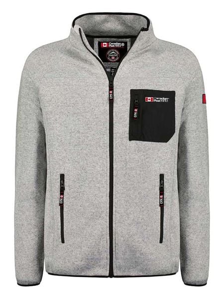 Canadian Peak Kurtka polarowa "Titleak" w kolorze jasnoszarym rozmiar: 3XL. Szare kurtki Canadian Peak, xl, bez wzorów, z polaru, bez kaptura. Za 109.78 zł.