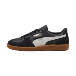 Sneakersy ze skóry Puma Palermo. Czarne buty sportowe casual Puma, bez wzorów, ze skóry, bez zapięcia. Za 259.00 zł.