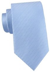 Męski Krawat Alties - Geometryczny Mikrowzór, Kolor Błękitny. Niebieskie krawaty i muchy Alties, bez wzorów, z tkaniny. Za 55.00 zł.
