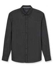 OLYMP Koszula "Casual" - Regular fit - w kolorze czarnym rozmiar: XXL. Czarne koszule Olymp, xxl, bez wzorów, z bawełny, bez kołnierzyka, bez ramiączek. Za 117.73 zł.