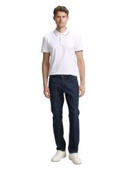 Tom Tailor Koszulka polo w kolorze białym rozmiar: M. Białe koszulki polo Tom Tailor, m, bez wzorów, z bawełny, bez kołnierzyka, bez ramiączek. Za 48.28 zł.