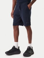 EA7 Emporio Armani Szorty sportowe 7M001365 AF22262 UB102 Granatowy Regular Fit. Niebieskie krótkie spodenki sportowe EA7 Emporio Armani, m, bez wzorów, z bawełny. Za 559.99 zł.