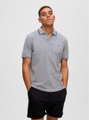 Selected Homme Polo 16087840 Szary Regular Fit. Szare koszulki polo Selected Homme, l, bez wzorów, z bawełny, bez kołnierzyka, bez ramiączek. Za 109.99 zł.