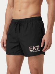 EA7 Emporio Armani Szorty kąpielowe 7M001678 AF21069 UC001 Czarny Regular Fit. Czarne kąpielówki EA7 Emporio Armani, m, bez wzorów, z syntetyku. Za 299.99 zł.