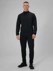 4F Spodnie treningowe szybkoschnące męskie - czarne M. Czarne spodnie treningowe długie 4F, l, bez wzorów, z materiału. Za 199.99 zł.