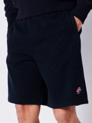 Superdry Szorty dresowe w kolorze granatowym rozmiar: L. Niebieskie krótkie spodenki sportowe Superdry, l, bez wzorów, z bawełny. Za 114.98 zł.