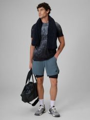4F Spodenki treningowe szybkoschnące męskie - zielone M. Zielone krótkie spodenki sportowe 4F, l, bez wzorów, sportowe. Za 169.99 zł.