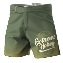 Spodenki Sportowe Męskie na trening i siłownię EXTREME HOBBY BADGE. Zielone krótkie spodenki sportowe EXTREME HOBBY, l, bez wzorów, z elastanu. Za 229.00 zł.