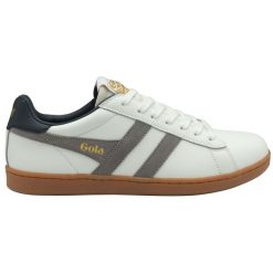 Sneakersy ze skóry Gola Equipe II. Białe buty sportowe casual Gola, bez wzorów, ze skóry, bez zapięcia. Za 381.00 zł.