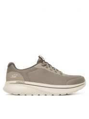 Skechers Sneakersy Go Walk Arch Fit N-Joy 217078 TPE Szary. Szare buty sportowe casual Skechers, bez wzorów, z materiału, bez zapięcia. Za 249.99 zł.