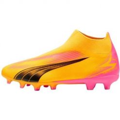 Buty piłkarskie męskie Puma 10775903. Brązowe buty treningowe Puma, bez wzorów, do piłki nożnej. Za 349.99 zł.