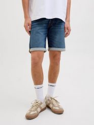 Jack & Jones Szorty dżinsowe "Rick" w kolorze niebieskim rozmiar: L. Niebieskie szorty Jack & Jones, l, z aplikacjami, z jeansu, klasyczne. Za 131.12 zł.