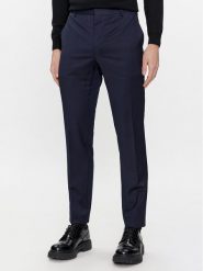 Calvin Klein Chinosy K10K112292 Granatowy Slim Fit. Niebieskie eleganckie spodnie CALVIN KLEIN, m, z wełny. Za 629.99 zł.