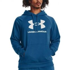 Bluza sportowa męska Under Armour 1379758426. Niebieskie bluzy z kapturem Under Armour, l, bez wzorów, z kapturem. Za 314.00 zł.