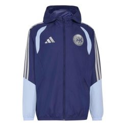 Kurtka Przeciwdeszczowa Ajax Amsterdam 2026/27. Niebieskie kurtki Adidas, s, bez wzorów, z materiału, bez kaptura. Za 423.00 zł.