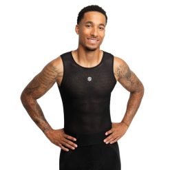 Podkoszulka rowerowa męska SIROKO Atomic. Czarne podkoszulki SIROKO, l, bez wzorów, bez ramiączek. Za 85.00 zł.