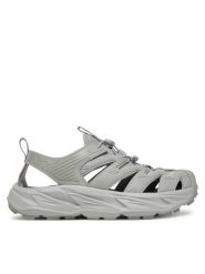 Hoka Sandały Hopara 1123112 Szary. Szare sandały HOKA, ze skóry, bez zapięcia. Za 569.99 zł.