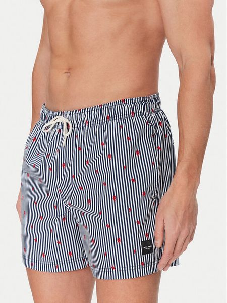 Jack & Jones Szorty kąpielowe Maui 12272933 Granatowy Regular Fit. Niebieskie kąpielówki Jack & Jones, m, bez wzorów, z syntetyku. Za 99.99 zł.