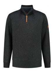 MGO leisure wear Sweter "Perry" w kolorze czarnym rozmiar: XXL. Czarne swetry nierozpinane MGO leisure wear, xxl, z aplikacjami, ze skóry, bez kołnierzyka, bez ramiączek. Za 239.99 zł.