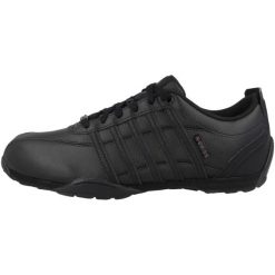 Buty sportowe męskie K-Swiss Arvee 1.5 klasyczne sneakersy ze skórzaną cholewką. Czarne sztyblety K-SWISS, bez wzorów, bez obcasa, bez zapięcia. Za 229.00 zł.