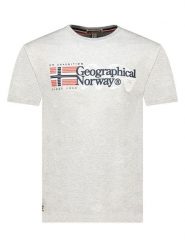Geographical Norway Koszulka "Jaramont" w kolorze szarym rozmiar: S. Szare bezrękawniki Geographical Norway, s, bez wzorów, z bawełny, bez kołnierzyka, bez ramiączek. Za 66.16 zł.