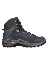 LOWA Skórzane buty turystyczne "Renegade LL Mid" w kolorze granatowym rozmiar: 46,5. Niebieskie buty trekkingowe Lowa, bez wzorów, z gore-texu, bez zapięcia, outdoorowe, gore-tex. Za 641.42 zł.