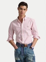 Polo Ralph Lauren Koszula 710906622002 Różowy Custom Fit. Czerwone koszule Polo Ralph Lauren, m, bez wzorów, z bawełny, bez kołnierzyka, bez ramiączek. Za 509.99 zł.