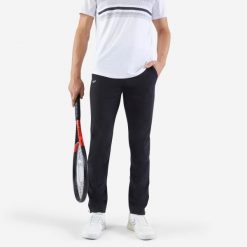 Spodnie tenisowe męskie Artengo Essential. Czarne eleganckie spodnie KUIKMA, m, z elastanu, eleganckie. Za 79.99 zł.