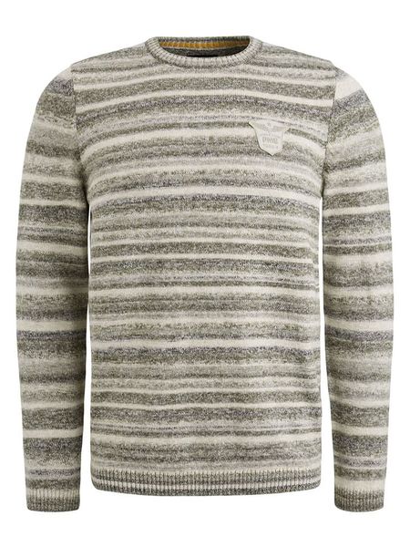 PME Legend Sweter w kolorze kremowo-oliwkowym rozmiar: XL. Brązowe swetry nierozpinane PME Legend, xl, bez wzorów, bez kołnierzyka, bez ramiączek. Za 254.14 zł.
