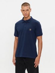 Emporio Armani Underwear Polo 211804 4R460 06935 Granatowy Regular Fit. Niebieskie koszulki polo Emporio Armani Underwear, m, bez wzorów, z bawełny, bez kołnierzyka, bez ramiączek. Za 289.99 zł.