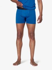Bokserki termoaktywne Devold Breeze Merino 150 Boxer. Niebieskie bokserki Devold, l, bez wzorów, z materiału. Za 192.49 zł.
