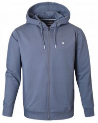 Wygodna Bluza Bawełniana - Pako Jeans - Szaro-Niebieska z Kapturem. Niebieskie bluzy Pako Jeans, l, bez wzorów, z bawełny, z kapturem. Za 189.00 zł.