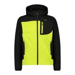 Kurtka męska turystyczna CMP 3A01787N. Żółte kurtki softshell CMP, l, bez wzorów, z softshellu, z kapturem. Za 403.45 zł.