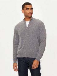 United Colors Of Benetton Sweter 1002U500Z Szary Regular Fit. Szare swetry rozpinane United Colors Of Benetton, m, bez wzorów, z wełny, bez kołnierzyka, bez ramiączek. Za 359.99 zł.